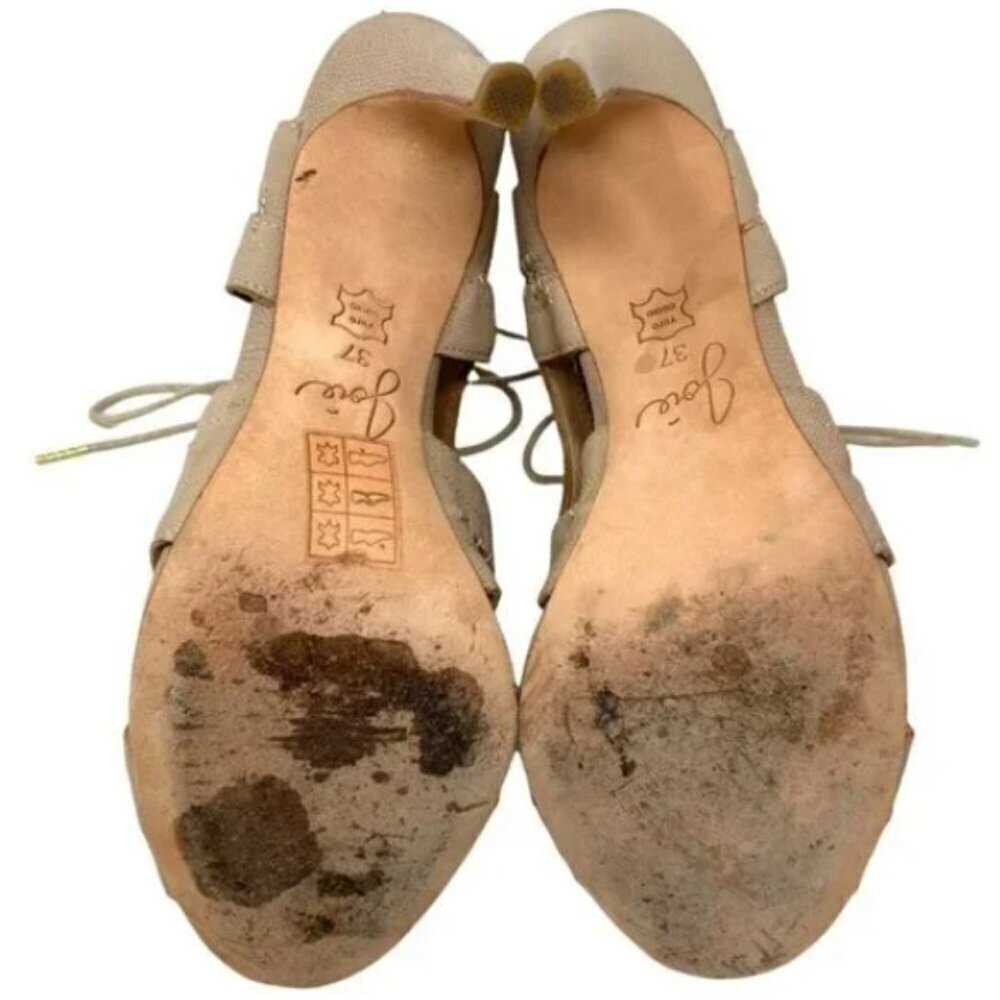 Joie Leather Sandal Pumps - Size 6.5 - Picture 6 of 6
